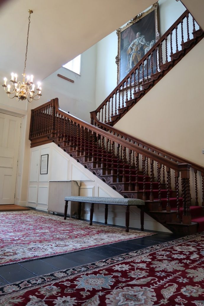 Elegant staircase at St John's College Oxford